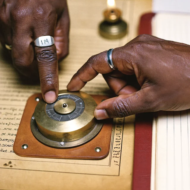 Hands tuning a brass dial, representing the rule-weight editor